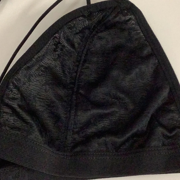 Black Lingerie Size S/M Mesh Top and Matching Thong. New Without Tags - Picture 5 of 5